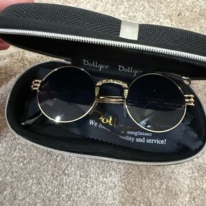 Gold and Black Sunglasses